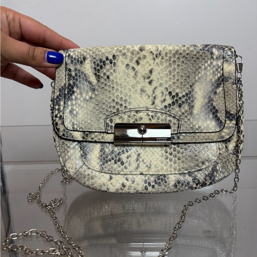 Coach Kristin Python Embossed Reptile Crossbody